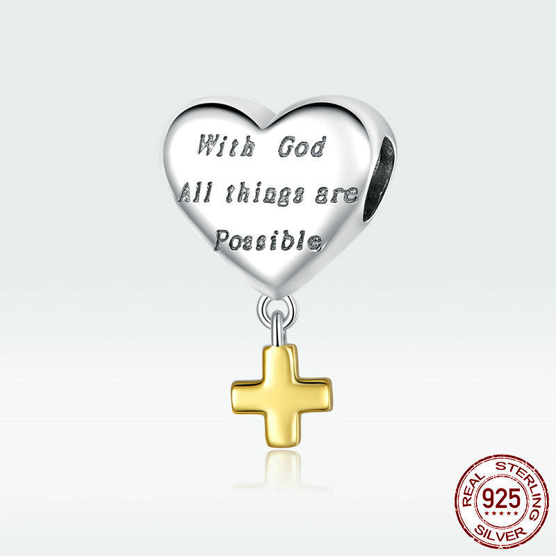 Matthew 19:26 Bracelet & Charm in Sterling Silver - Anthology Creations