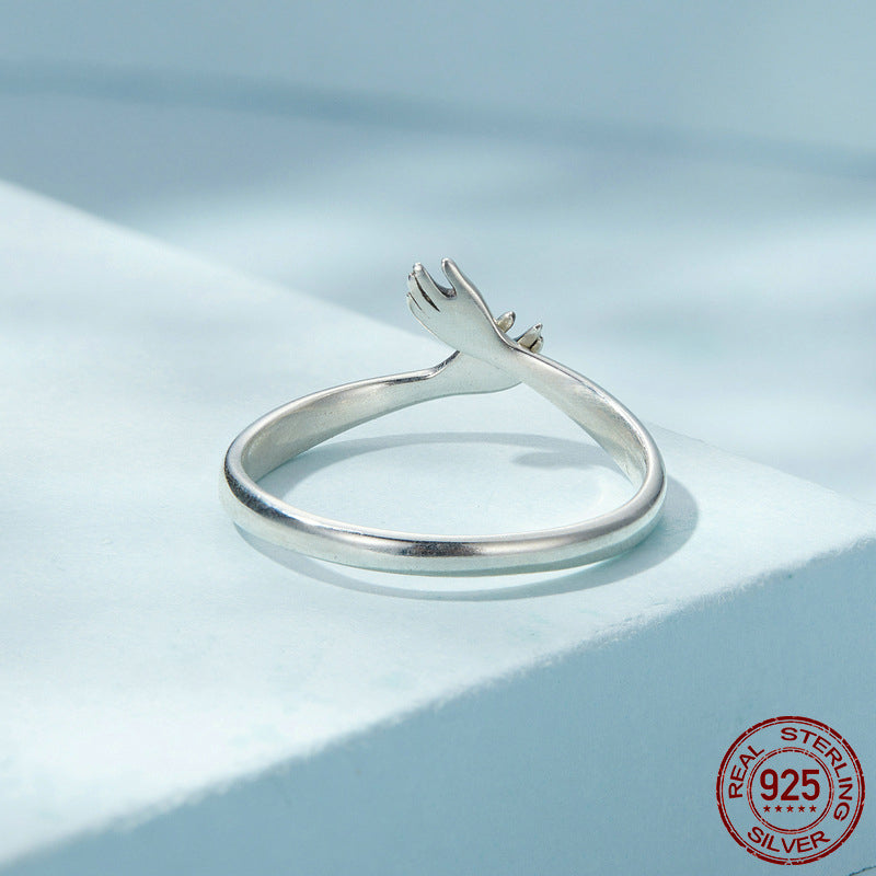 Gentle Embrace Sterling Silver Open Ring - Anthology Creations