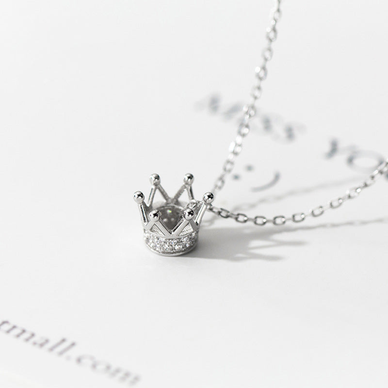 Crown Of Victory Necklace in Sterling Silver - Isaiah 35:10 - Anthology Creations