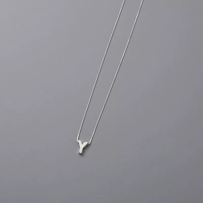 Exquisite Personalized Initial Necklace in Sterling Silver - Anthology Creations