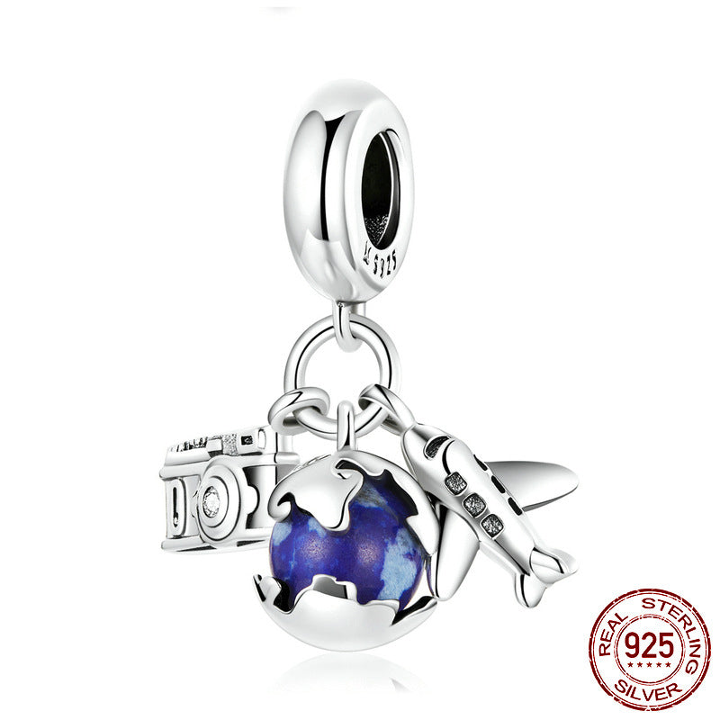 Authentic 925 Sterling Silver Charm for Bracelet New Family Letter Dangle  Charm